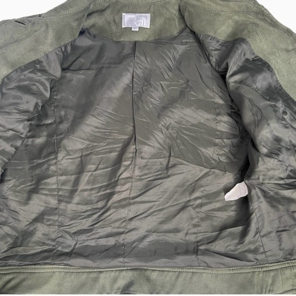 Alberto Makali Vintage Laser Cutout Suede Feel Lined Jacket Size 12 - Picture 5 of 8